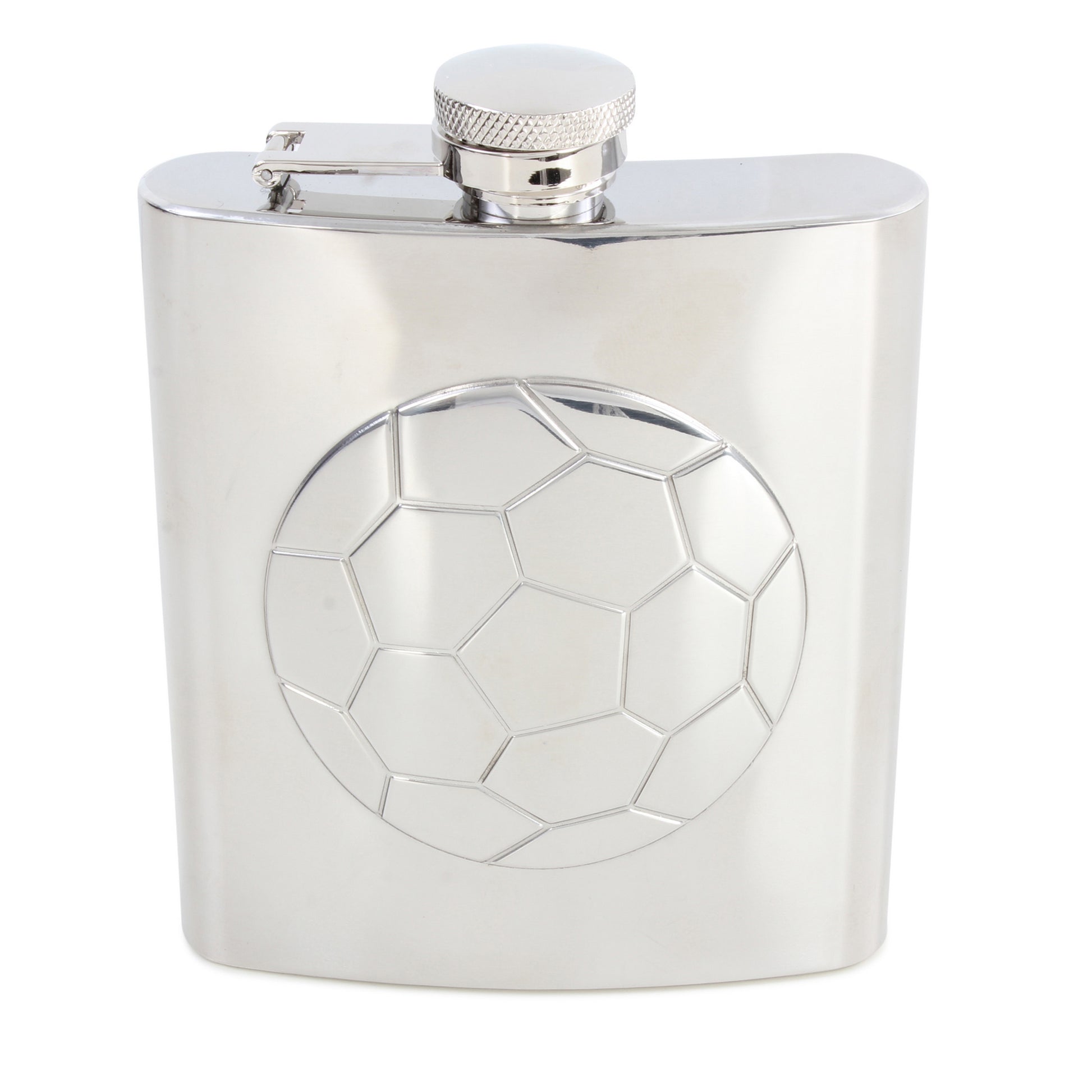 Final Whistle Football Embossed Hip Flask