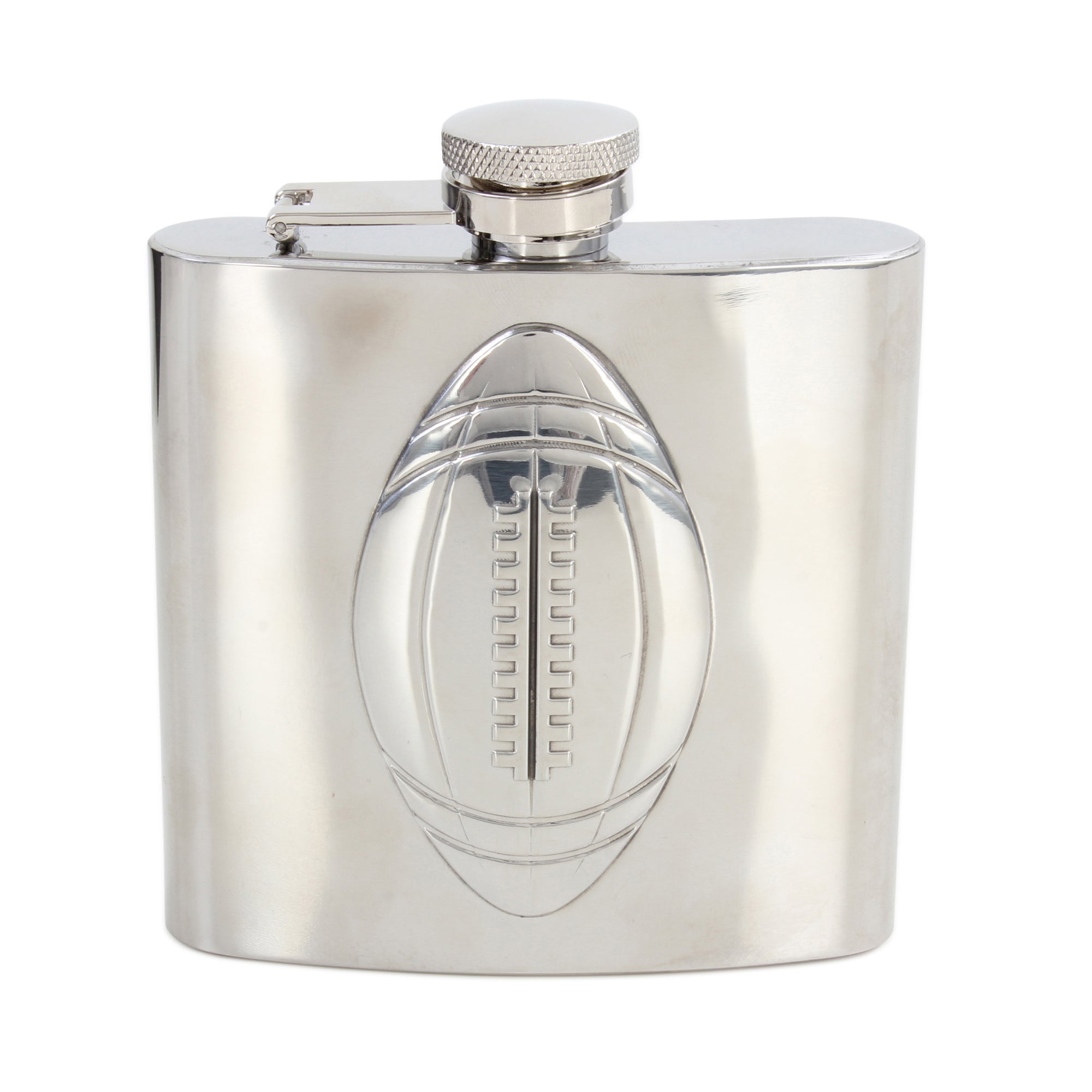 Scrum Down Rugby Embossed Hip Flask