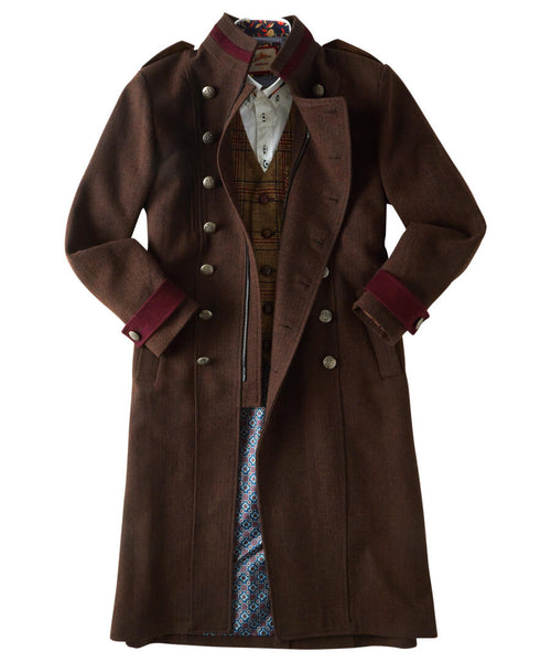 Joe Browns All In Order Chestnut Brown Military Style Coat