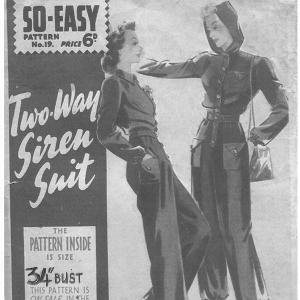 SOB 1940s Inspired Lauren Siren Jumpsuit