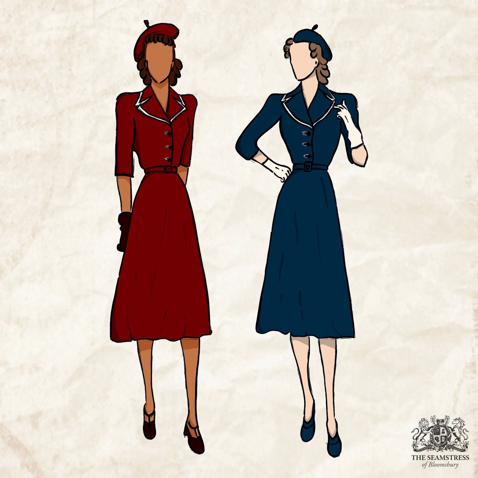 SOB Lisa Mae 1940s Shirtwaister Tea Dress 