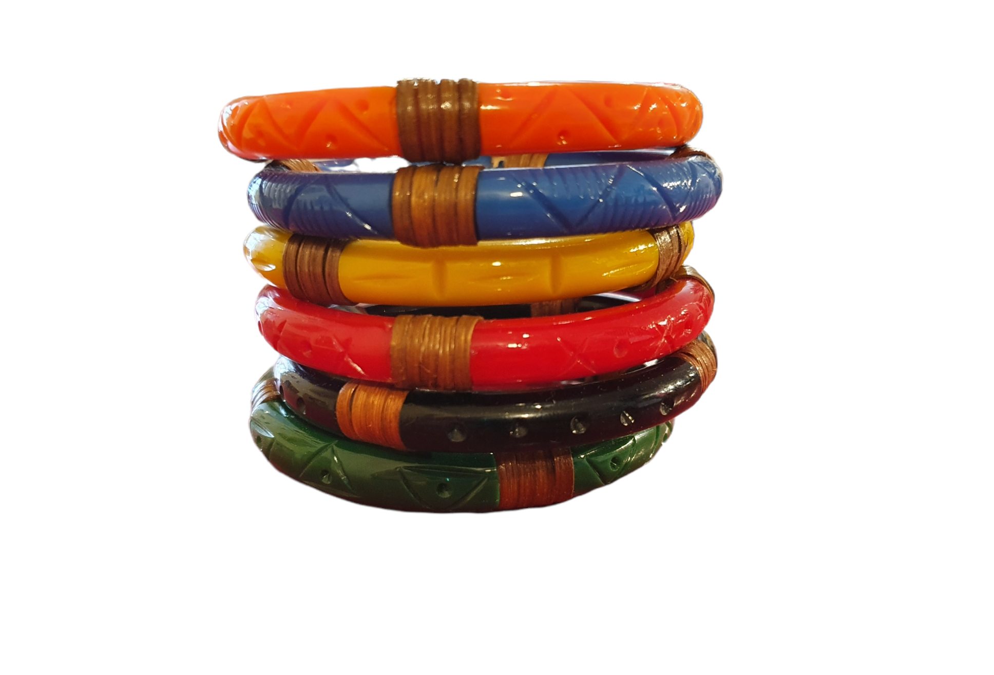 Splendette Narrow Bangle With Medium Cane In Various Colours