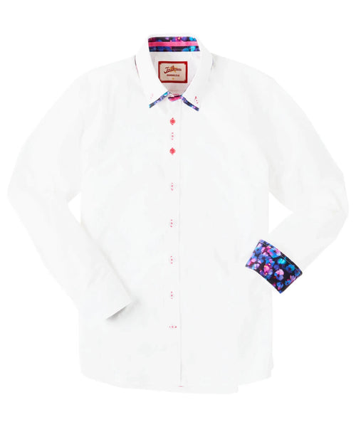 Joe Browns Tailored To Perfection Long Sleeve Shirt In White