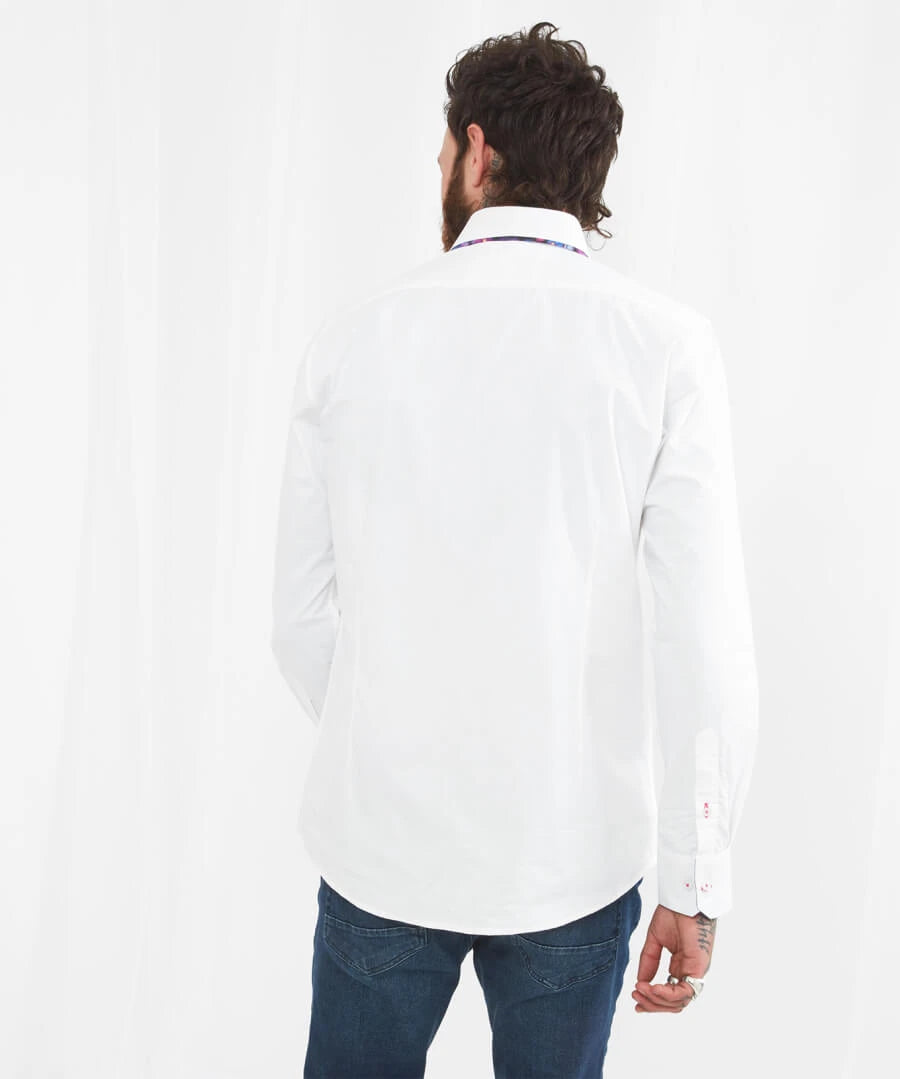 Joe Browns Tailored To Perfection Long Sleeve Shirt In White