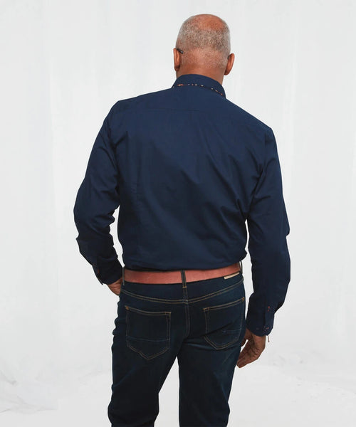 Joe Browns Delightful Double Long Sleeve Shirt In Dark Blue