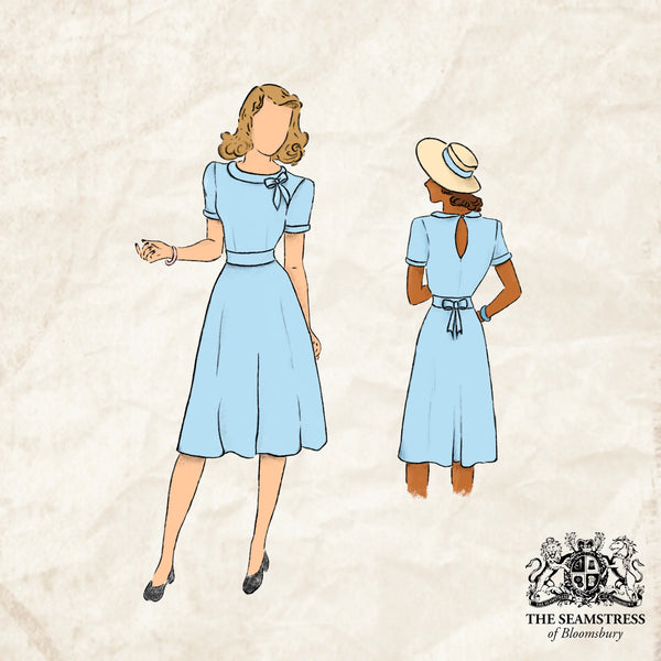 Seamstress Of Bloomsbury 1940s Inspired Cindy Dress 