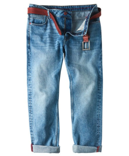 Joe Browns Straight Fit Light Blue Jeans Regular 32 Leg