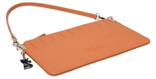 Vendula Orange Pop Pouch Clutch Bag