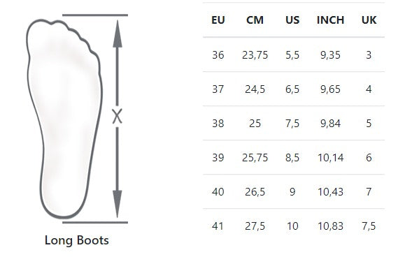 DoGo Boot Size Guide