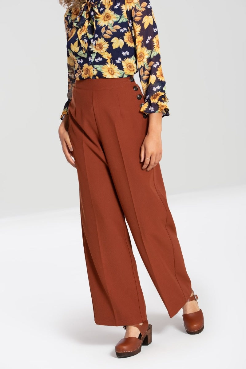 Aesthetics Soul | High-Waisted Flared Trousers – Aesthetic Clothes Store