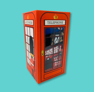 London Theme Phone Box Socks Gift Set