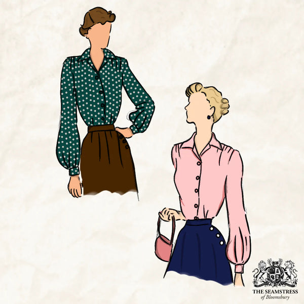 Seamstress Of Bloomsbury 1940s Inspired Blouse